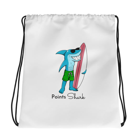 Points Shark Head Drawstring bag Surfer